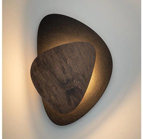 LED fali lámpa PEDRA LED/7W/230V fekete/barna