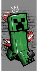 Minecraft Metro Art Creeper Fürdőlepedő, Strand Törölköző 70x140cm