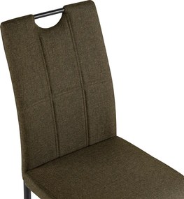 Étkezőszék, barna/fém, JONKA
