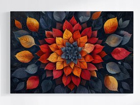 Poszter Absztrakt Mandala Levelek Ősz Harmónia 60x40