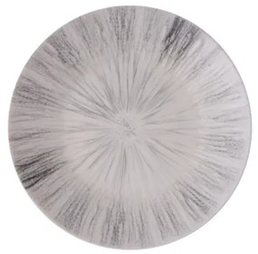 24 darabos étkészlet, szürke/porcelán