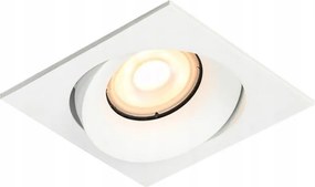 Fehér négyzet alakú mozgatható süllyesztett mennyezeti lámpatest Ponar süllyesztett