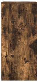 füstös tölgy színű szerelt fa tálalószekrény 29,5x34x76 cm