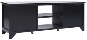 fekete tömör császárfa TV-szekrény 108 x 30 x 40 cm