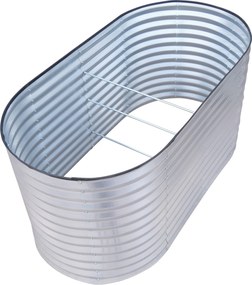 Furnigo Emelt ágyás 160x80x78 cm - ezüst