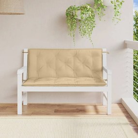 2 db melange bézs szövet kerti padpárna 120 x 50 x 7 cm