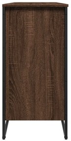 barna tölgy színű szerelt fa cipősszekrény 80 x 38 x 78 cm