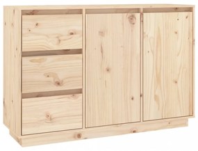 tömör fenyőfa tálalószekrény 111 x 34 x 75 cm