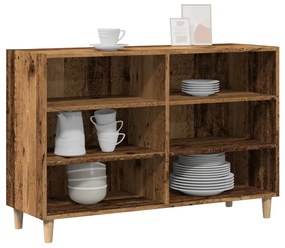antik fa színű szerelt fa tálalószekrény 103,5 x 35 x 70 cm