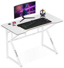 Gamer asztal íróasztal fehér.