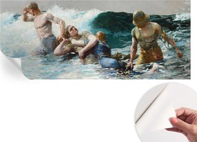 Öntapadós tapéta Divatos 3D fali ragasztóval Tengeri harc 250x104 cm