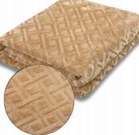 Puha meleg takaró Torks 160 x 200 bézs Új Mintás