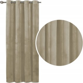 Velúr függöny Imperial 140x250 magas velúr függöny bézs világos
