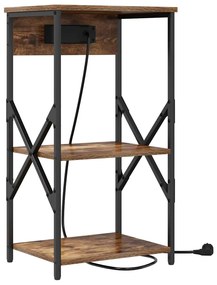 Éjjeli Szekrények 2 pcs Füstölt tölgy 41 x 31 x 76 cm Faanyag