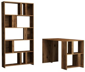 PC asztal polccal Limba (dió). 1088761