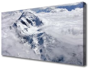 Vászonkép nyomtatás Fog Hegyi táj 140x70 cm