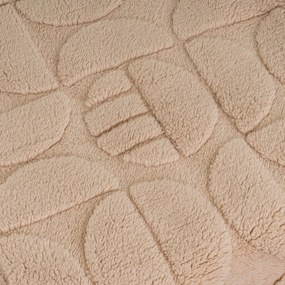 Világosbarna mikroplüss takaró 130x160 cm Mid Century – Casa Selección