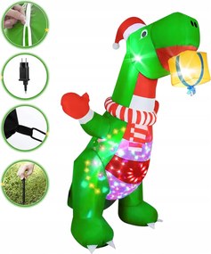 Felfújható karácsonyi kellékek Vicces ünnepi díszek kültéri stílusban