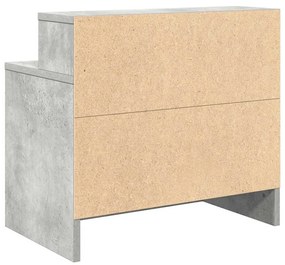 betonszürke éjjeliszekrény fiókkal 51 x 31 x 47 cm
