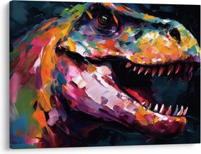 Kép - Dinoszaurusz, festészet (70x50 cm)