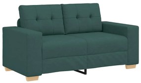 sötétzöld szövet loveseat kanapé 120 cm