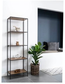 Natúr színű könyvespolc tölgyfa dekorral 51x170 cm Vita – House Nordic