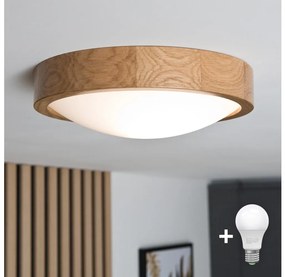 Brilagi Brilagi - LED mennyezeti lámpa CARVALHO SLIM 1xE27/60W/230V, tölgy, 27 cm pr. BG0741