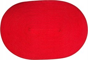 Ovális alátét, 45 x 31 cm, piros