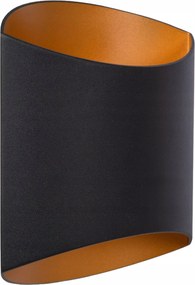 Fali lámpa fekete arany felső alsó a nappali előszobájába Lucide