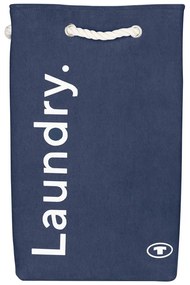 Sötétkék textil szennyeskosár 35,5 l Tom Tailor – Wenko