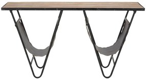 Lerakóasztal, újságtartó résszel, fenyő - PRATIQUE