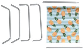 2 db összecsukható tengerparti napozóágy SAND PINEAPPLE