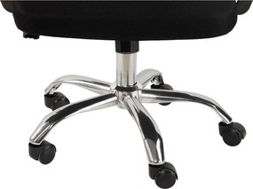 Fekete kárpitozott irodai szék Evon – Bonami Essentials