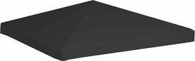 vidaXL fekete pavilon-tetőponyva 270 g/m² 3 x 3 m