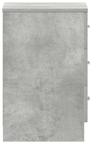 betonszürke szerelt fa éjjeliszekrény 38 x 35 x 56 cm