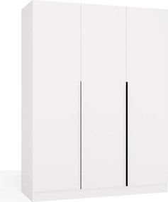SENSO 3D gardróbszekrény 150x56.5x200 cm, fehér-fekete