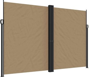 vidaXL tópszínű behúzható oldalsó napellenző 220 x 1200 cm