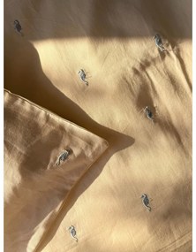 Világossárga bio pamut gyerek ágyneműhuzat babaágyhoz 70x100 cm Sea Garden – Cam Cam Copenhagen