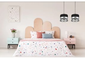 Csillár zsinóron MILO 2xE27/60W/230V ezüst/fekete