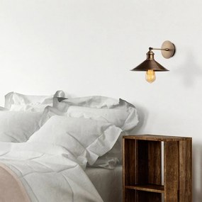 Bronzszínű fali lámpa ø 24 cm Sivani – Opviq lights
