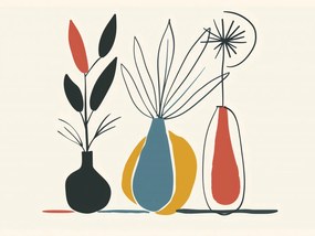 Poszter 40x30cm Virágos minták