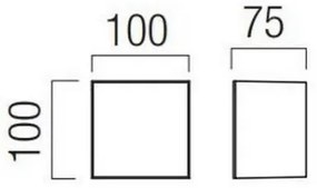 Redo 90322 - LED Kültéri fali lámpa KODIAK LED/5W/230V IP65 fehér/fekete