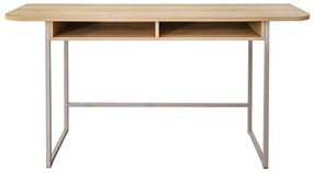 Natúr színű konzolasztal tölgyfa dekorral 40x140 cm Darlington – Actona