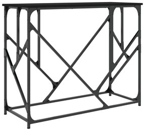fekete szerelt fa tálalóasztal 100x40x80 cm