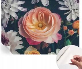 Öntapadós fotótapéta Falra 3D Loft Virágos harmónia 312x219 cm