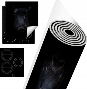 Tűzhelyvédő Szőnyeg Asztali Dekoráció 45x52 fekete vaddisznó