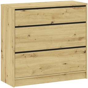 BASIT Komód Tölgy Színben 99 cm 3S WIDE