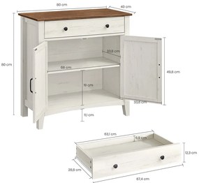 Tálalószekrény 80x40x80cm