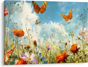 Kép - Pillangók a nyári réten (70x50 cm)