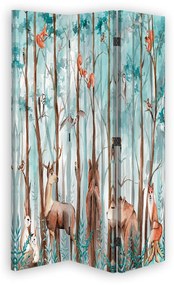 Gario Paraván Erdõ és erdei állatok Méret: 110 x 170 cm, Kivitelezés: Klasszikus paraván